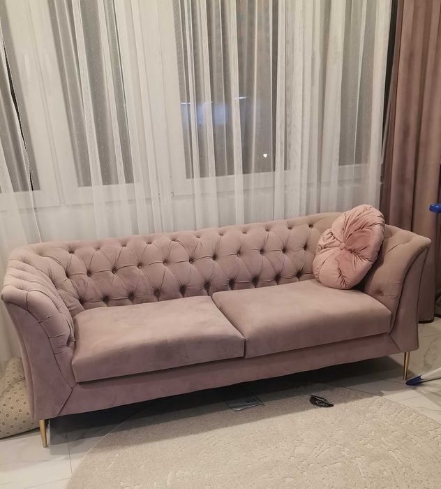 Sofa pikowana nierozkładana