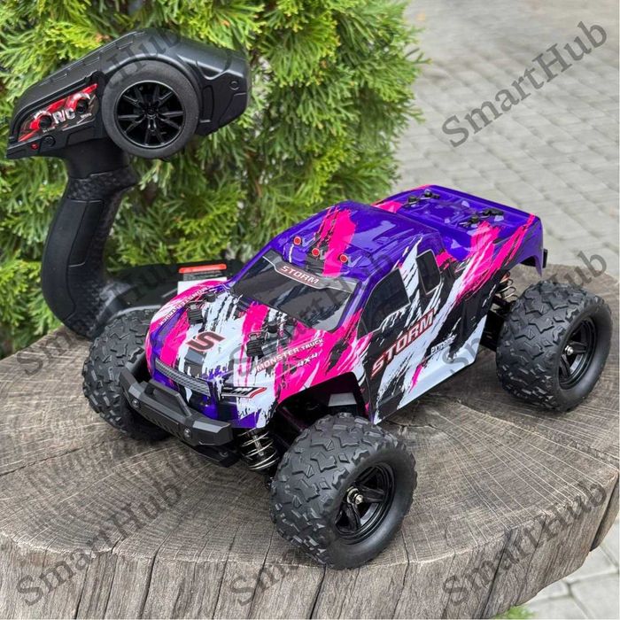 Баггі 36 км/год на радіокеруванні "Blaze Storm" рожевий Джип на пульті