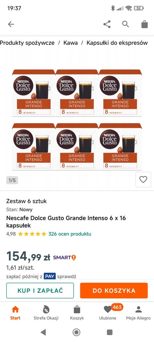 Ekspres Krups Nescafé Dolce Gusto plus 287 kapsułek