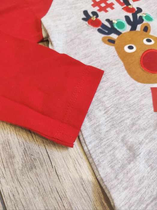 NOWA koszulka bluzka  świąteczna długi rękaw / Boże Narodzenie renifer