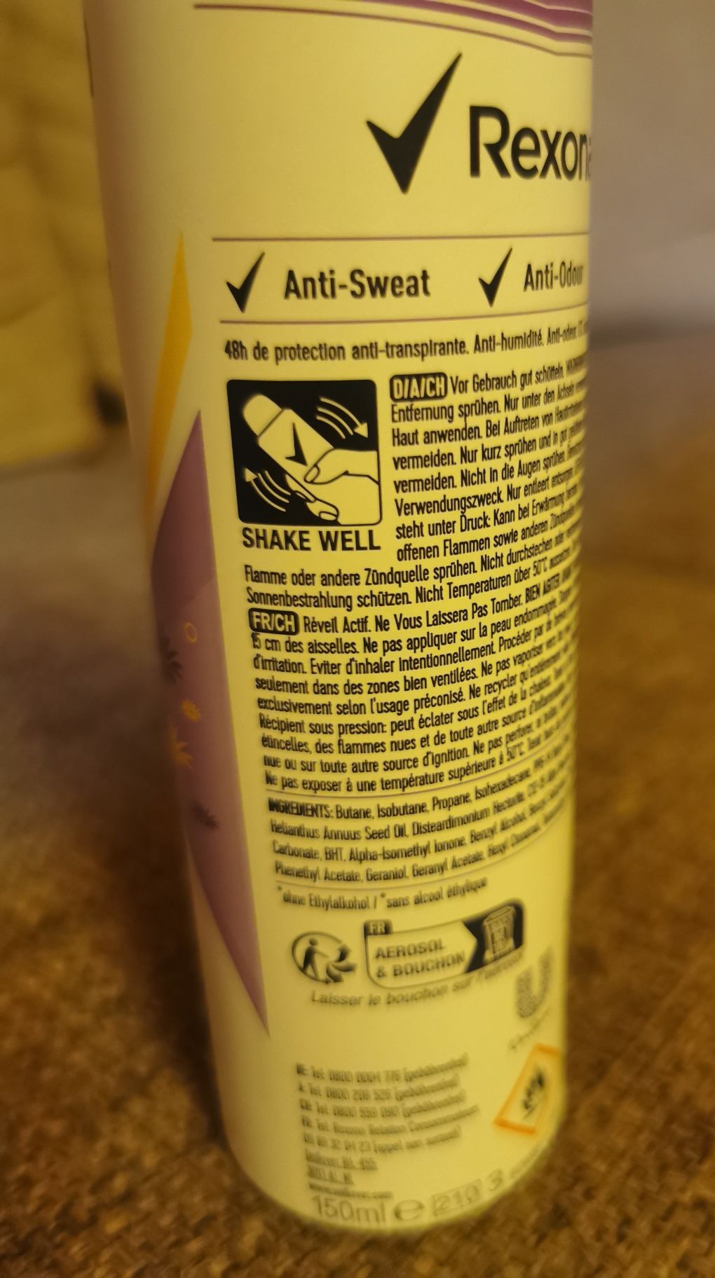 Zestaw 3 antyperspirantów Rexona.