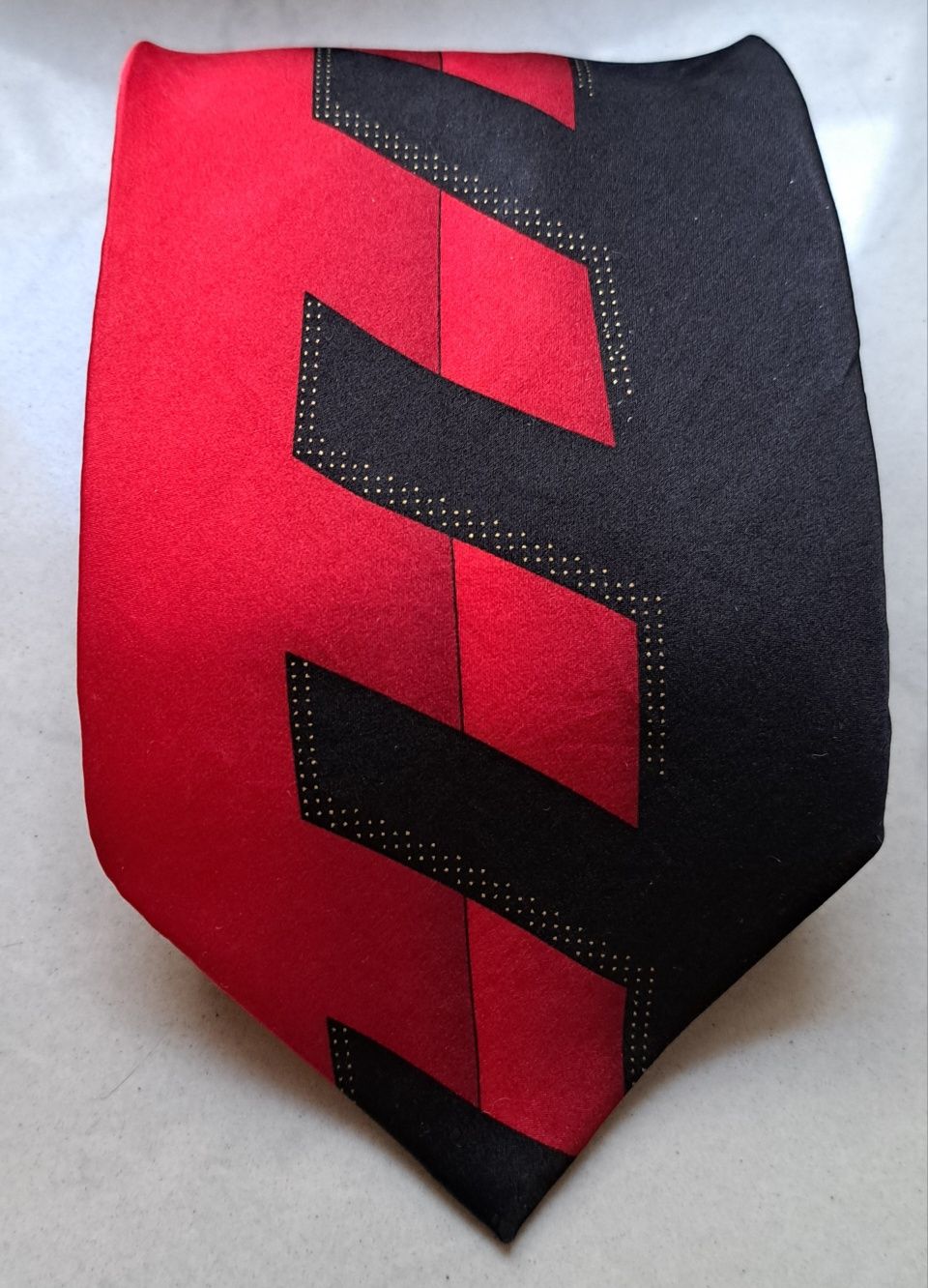 Krawat jedwabny z poszetką markowy " Ottimo Uomo " made in Italii