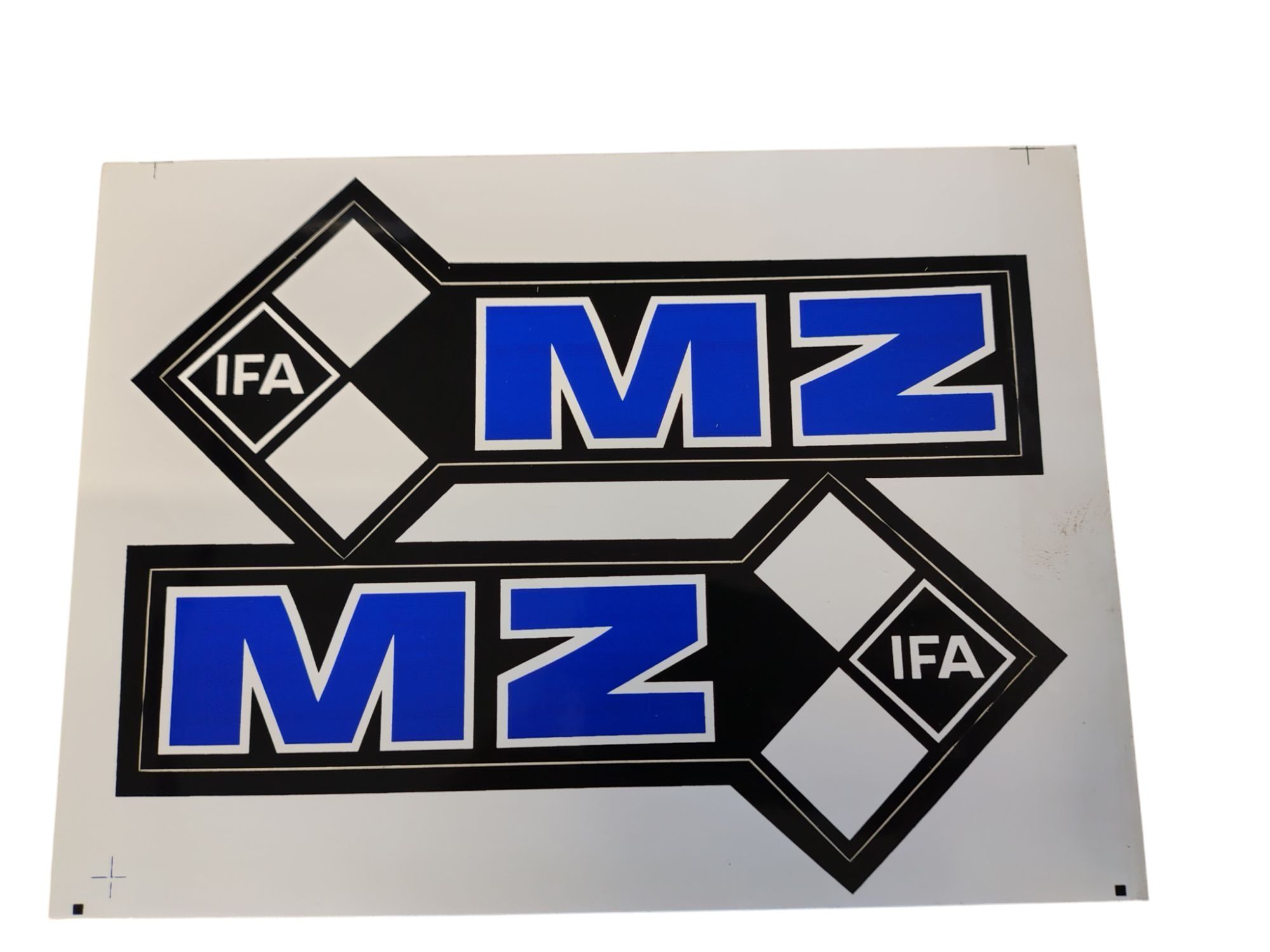 Nowy kpl naklejek naklejka zbiornika niebieska MZ ETZ IFA