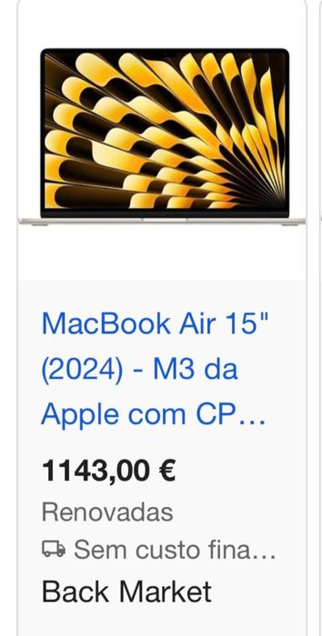 Macbook air 15 2024 M3 APPLE