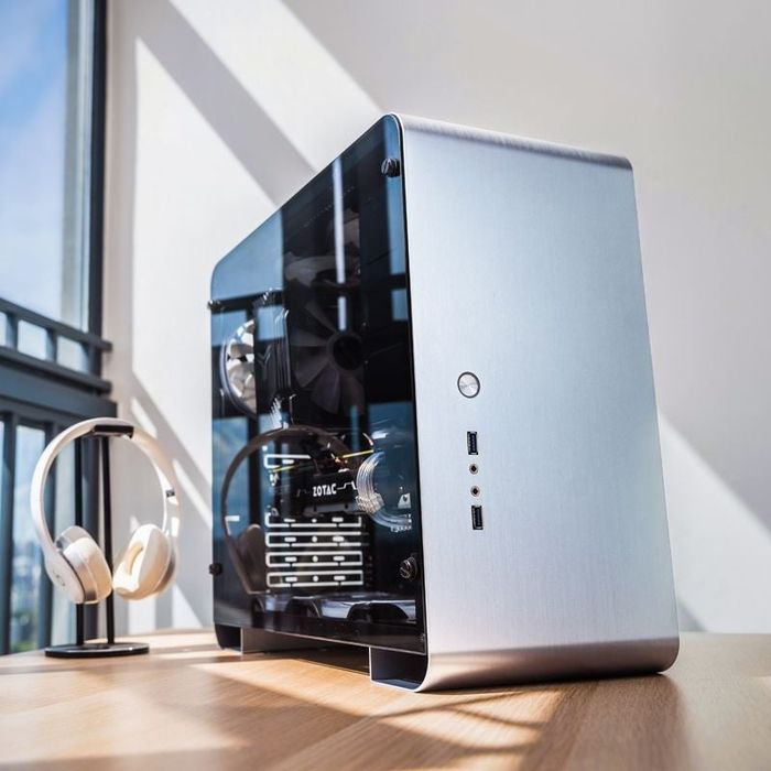 Корпус пк ATX Jonsbo U4 Plus Silver | Майже новий | Алюміній/Скло