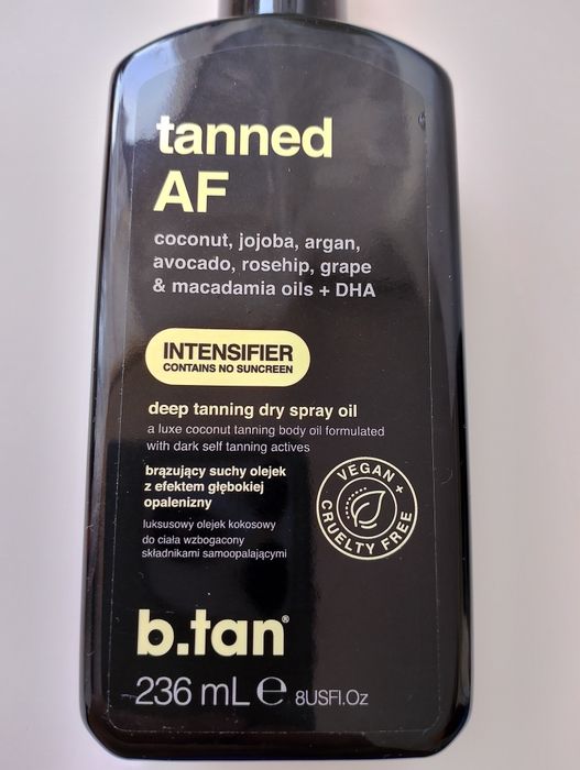 suchy olejek samoopalający w sprayu 236 ml b.tan