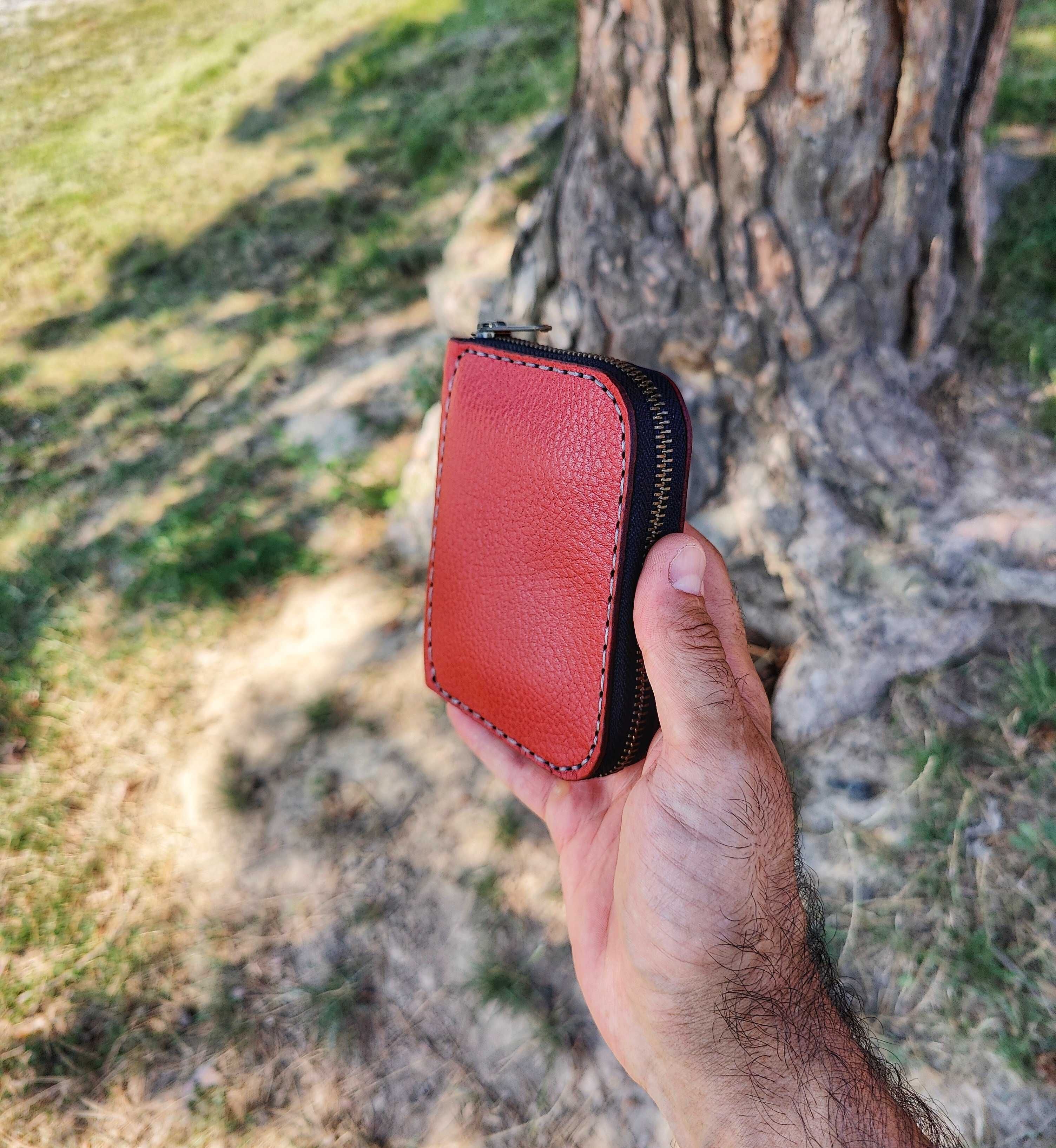 жіночий шкіряний гаманець на замку портмоне женский кожаный кошелек