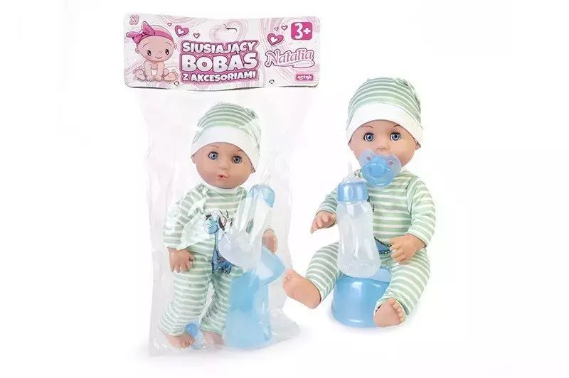 Lalka Natalia - Bobas siusiający z akcesoriami. Artyk