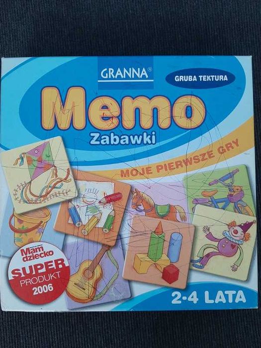 Gra Memo GRANNA 2-4 lata