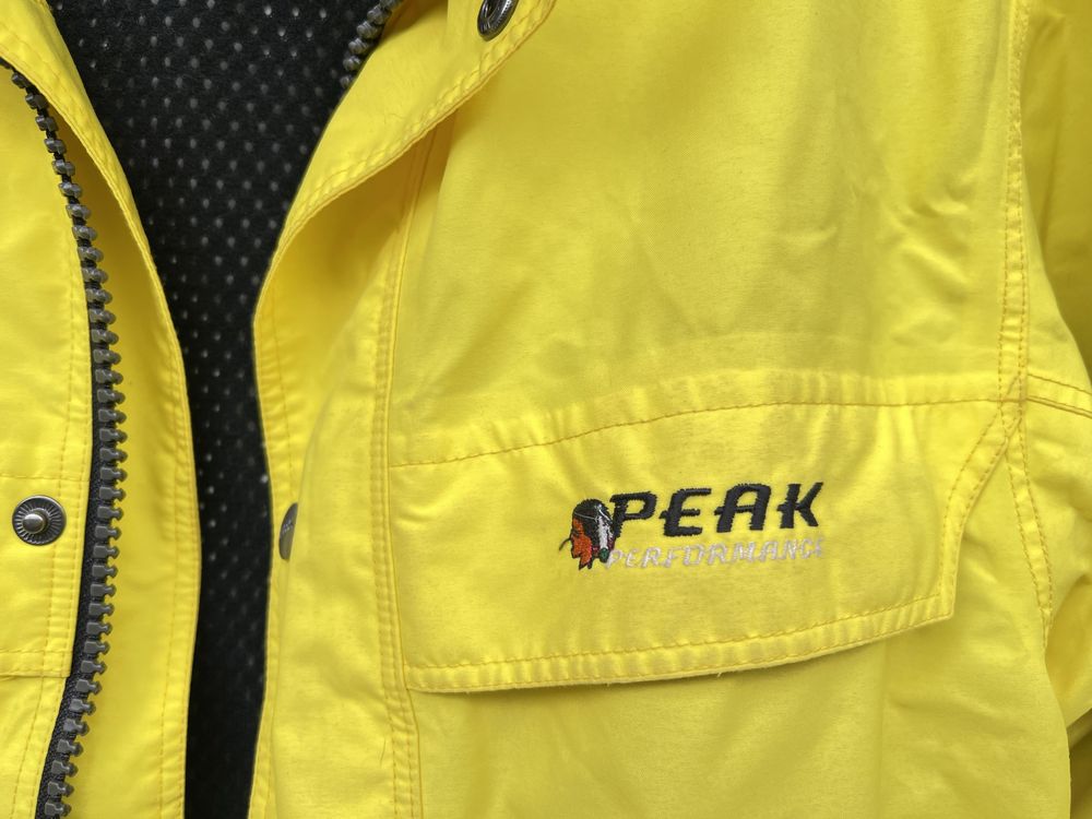 Peak Performance kurtka męska żółta przeciwdeszczowa Gore Tex roz.S/M