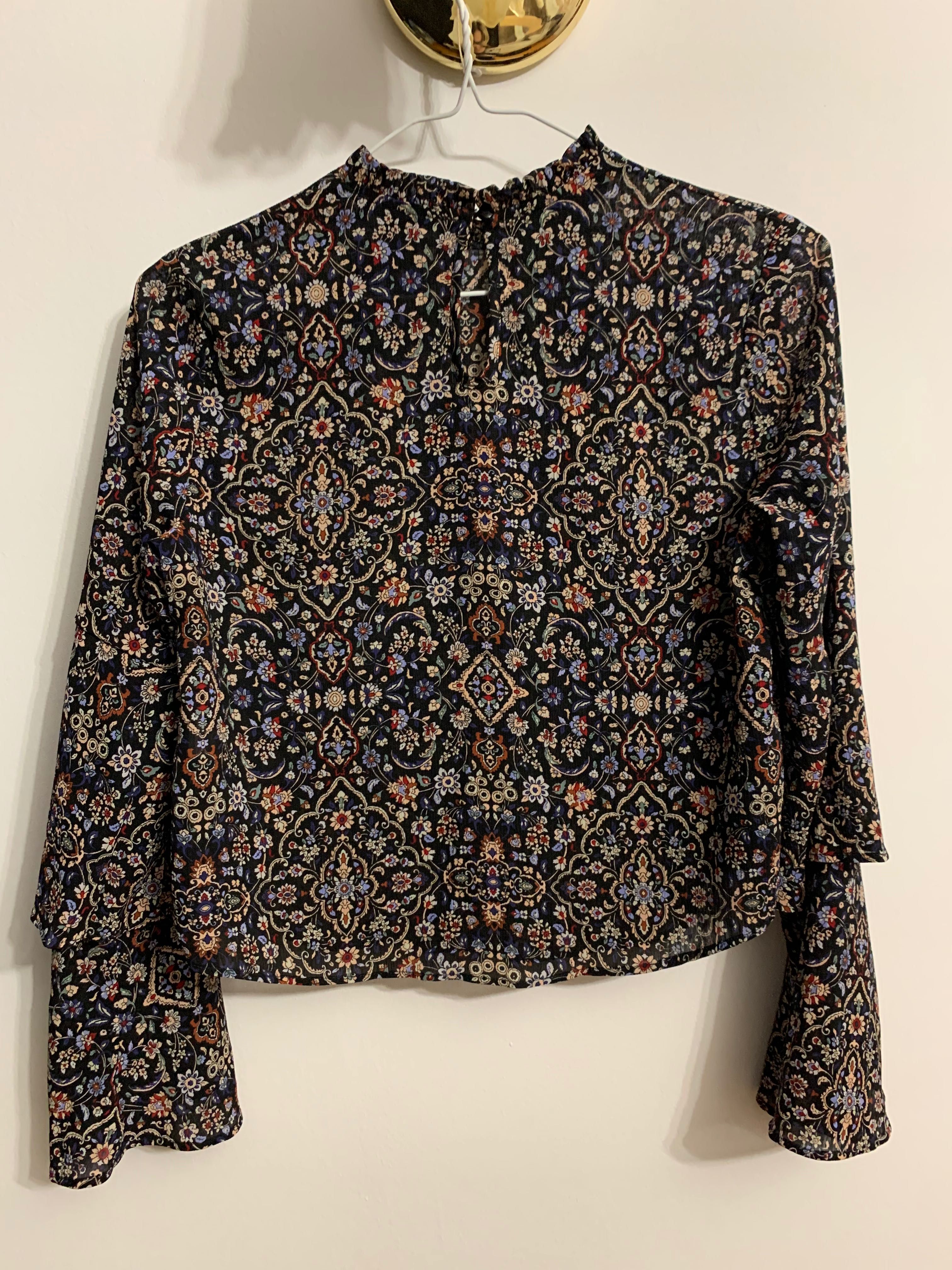 Bluzka boho z orientalnym wzorem
