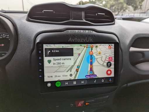 Магнитола COMPASS Jeep RENEGADE Компас GPS Tesla CarPlay Android 14