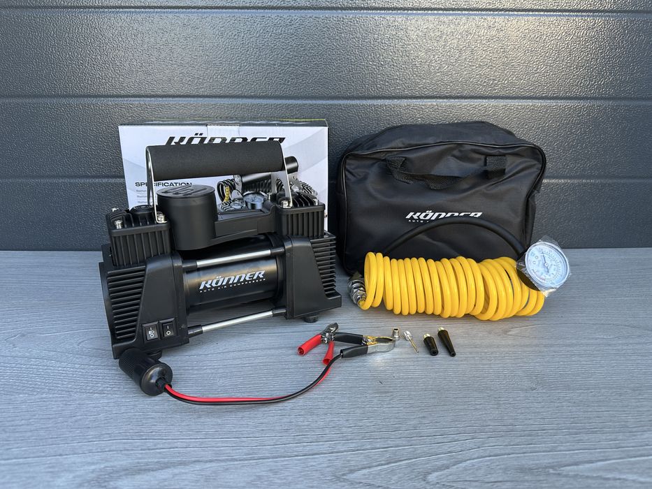 ‼️Автомобільний компресор KONE двухпоршневий 87л/хв, Автокомпрессор‼️