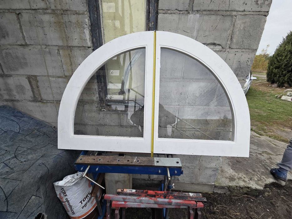 Okno łukowe (wole oko) 160×100 cm — nowe, ręcznie wykonane