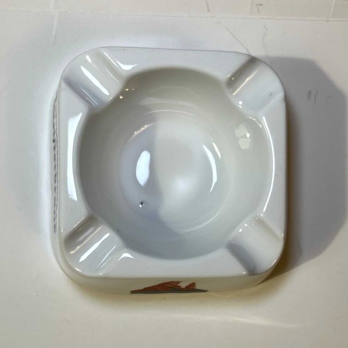 Stara reklamowa popielniczka Weinbrennerei Scharlachberg Meisterbrand