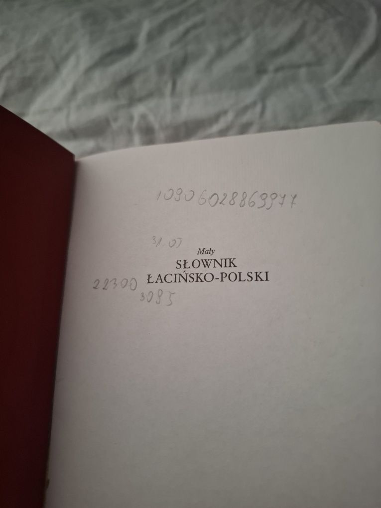 Słownik łacińsko-polski łacina Korpanty mały