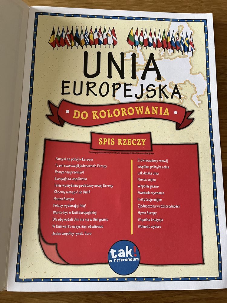 Unia Europejska do kolorowania. Książka kolorowanka