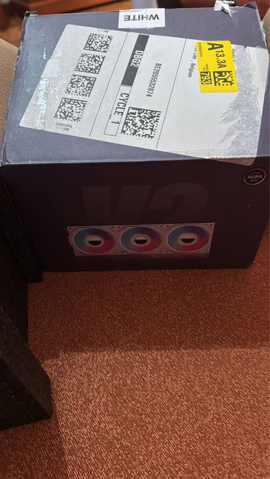 Rgb fan kit branco com controlador