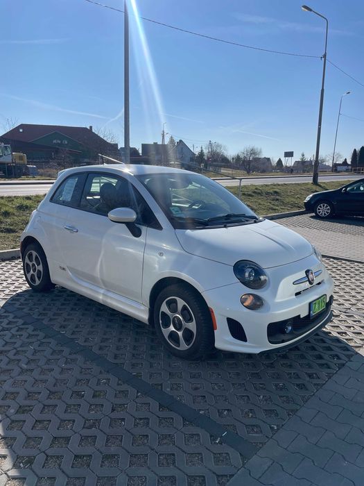 fiat 500e,biała perła, elektryk,transport do klienta  60gr za kilometr
