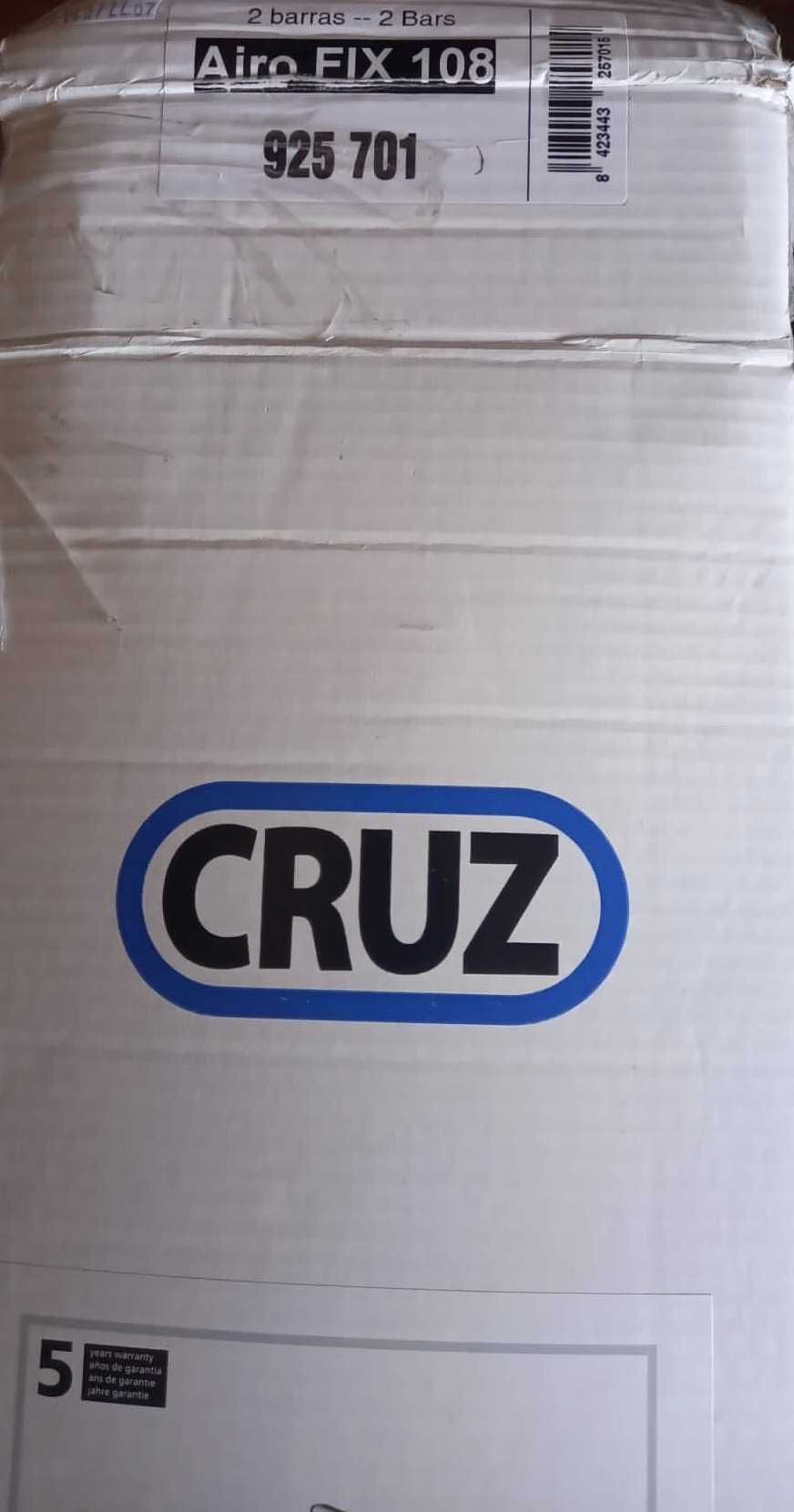 Barras Novas Universais em Aluminio e Aerodinâmicas CRUZ Airo FIX 108