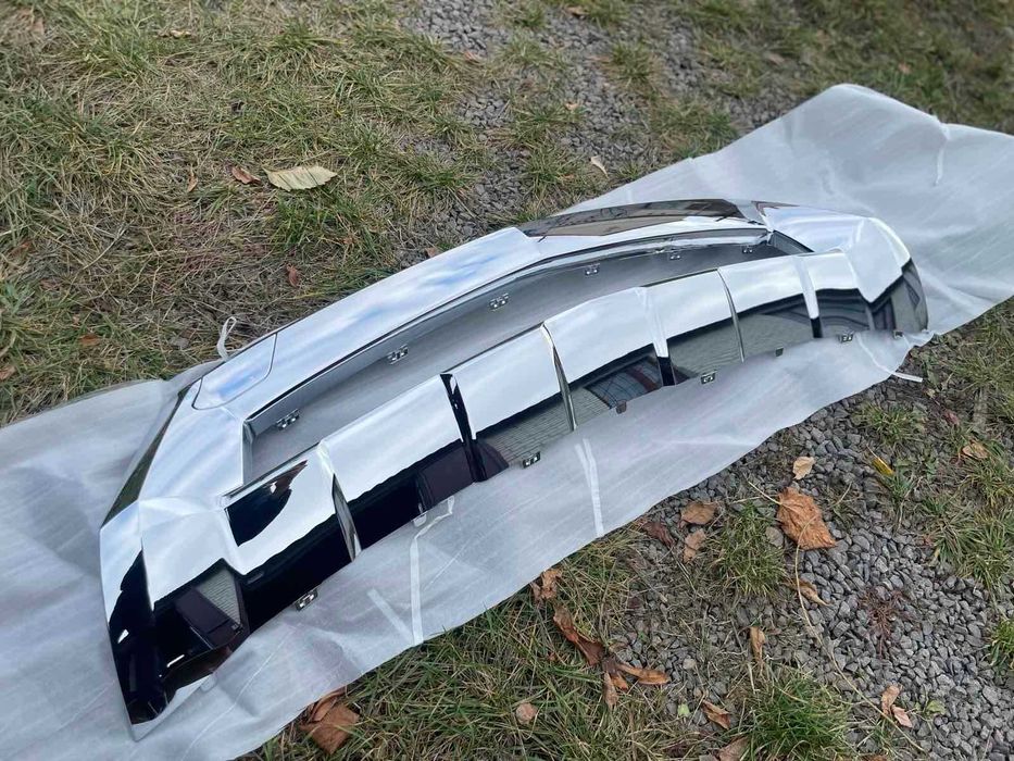 Хром накладка переднього AMG бампера Mercedes ML W166 11-15 Рамка