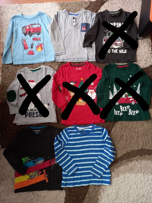 R 110 bluzki z długim rękawem paka zestaw c&a Reserved dopodopo 7 szt