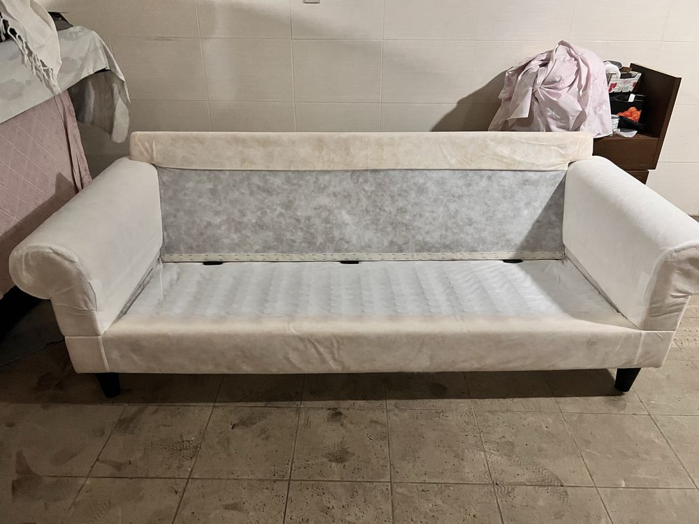 Soka ikea Ektorp 3 lugares, sem capa , só estrutura e almofadas