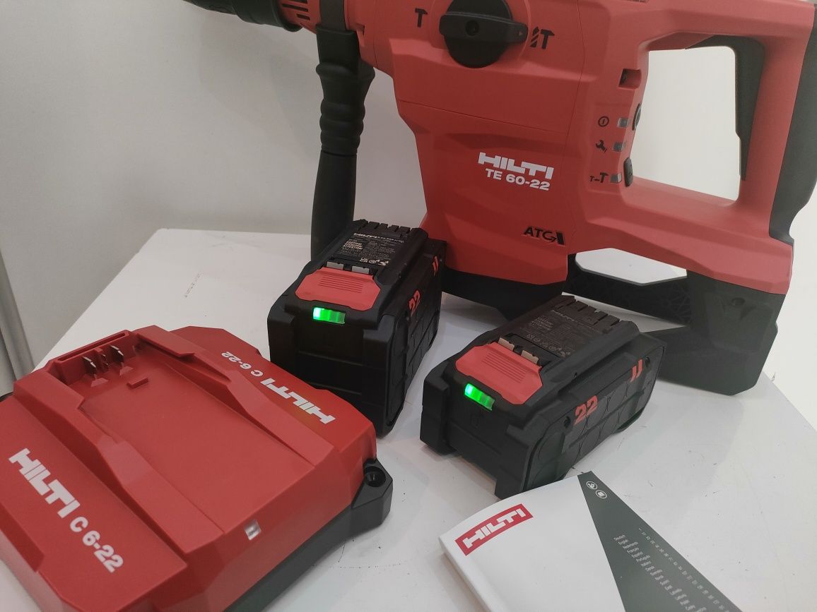 HILTI TE 60-22 ATC AVR Aku młotowiertarka SDS-Max NOWA 2xaku 23r