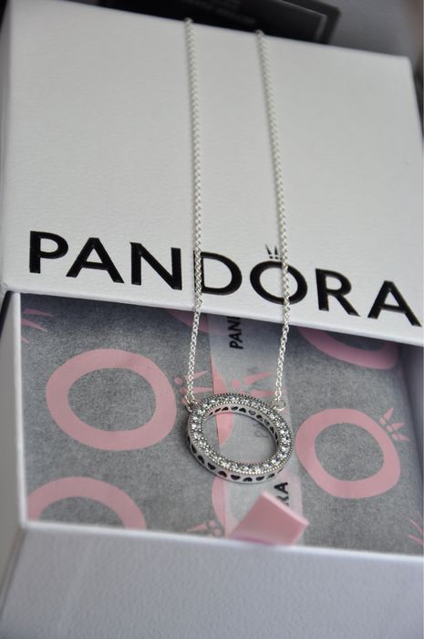 Намисто Pandora серце з крилами срібло 925 колье цепочка кулон пандора