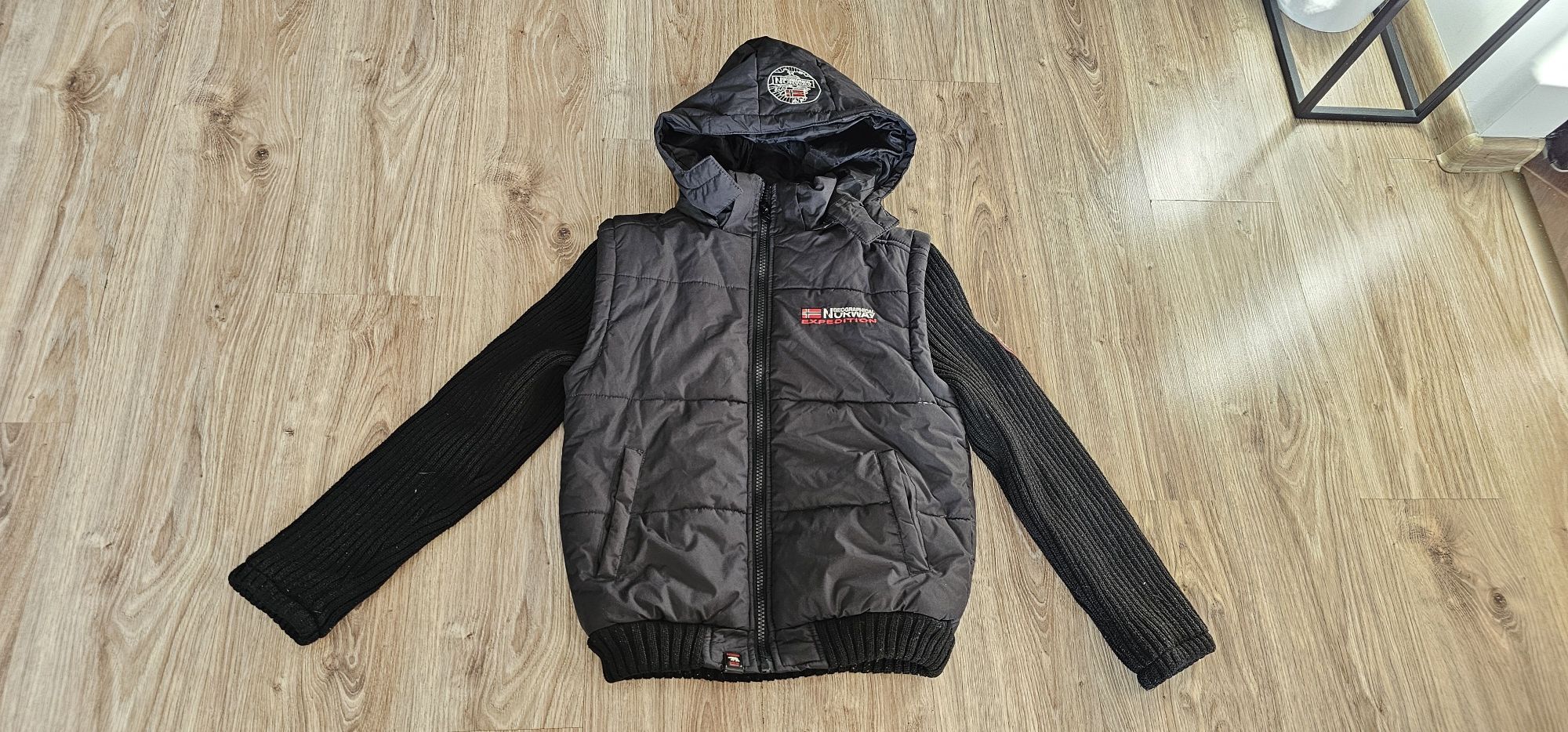 GEOGRAPHICAL NORWAY kurtka,  bezrękawnik dziecięcy rozmiar 152 wymiary