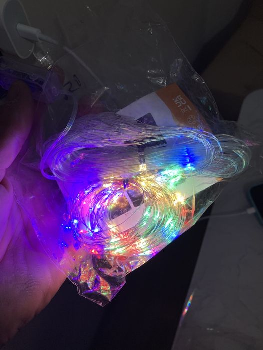 Гірлянди штора Роса а світящі шаріки