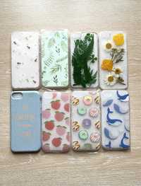 Case etui iPhone 6 6s 7 8 silikonowe dla dzieci dziecka w kwiatki