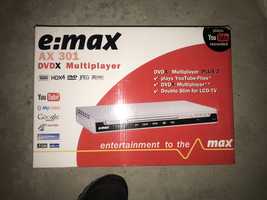 Odtwarzacz dvd emax Ax301 nowy z pilotem