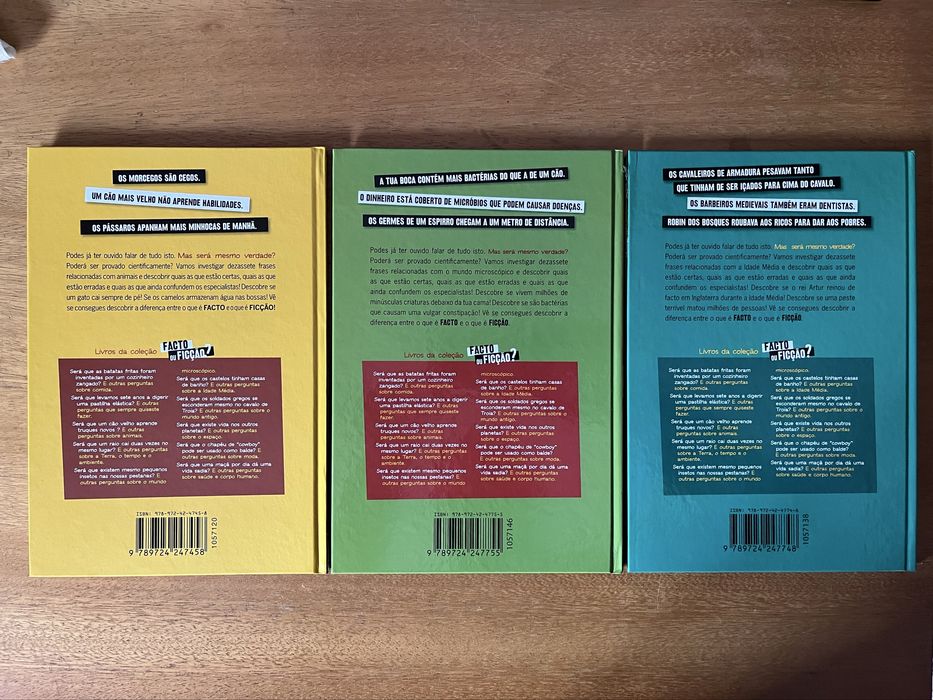 Coleção livros Juvenis Facto ou Ficção