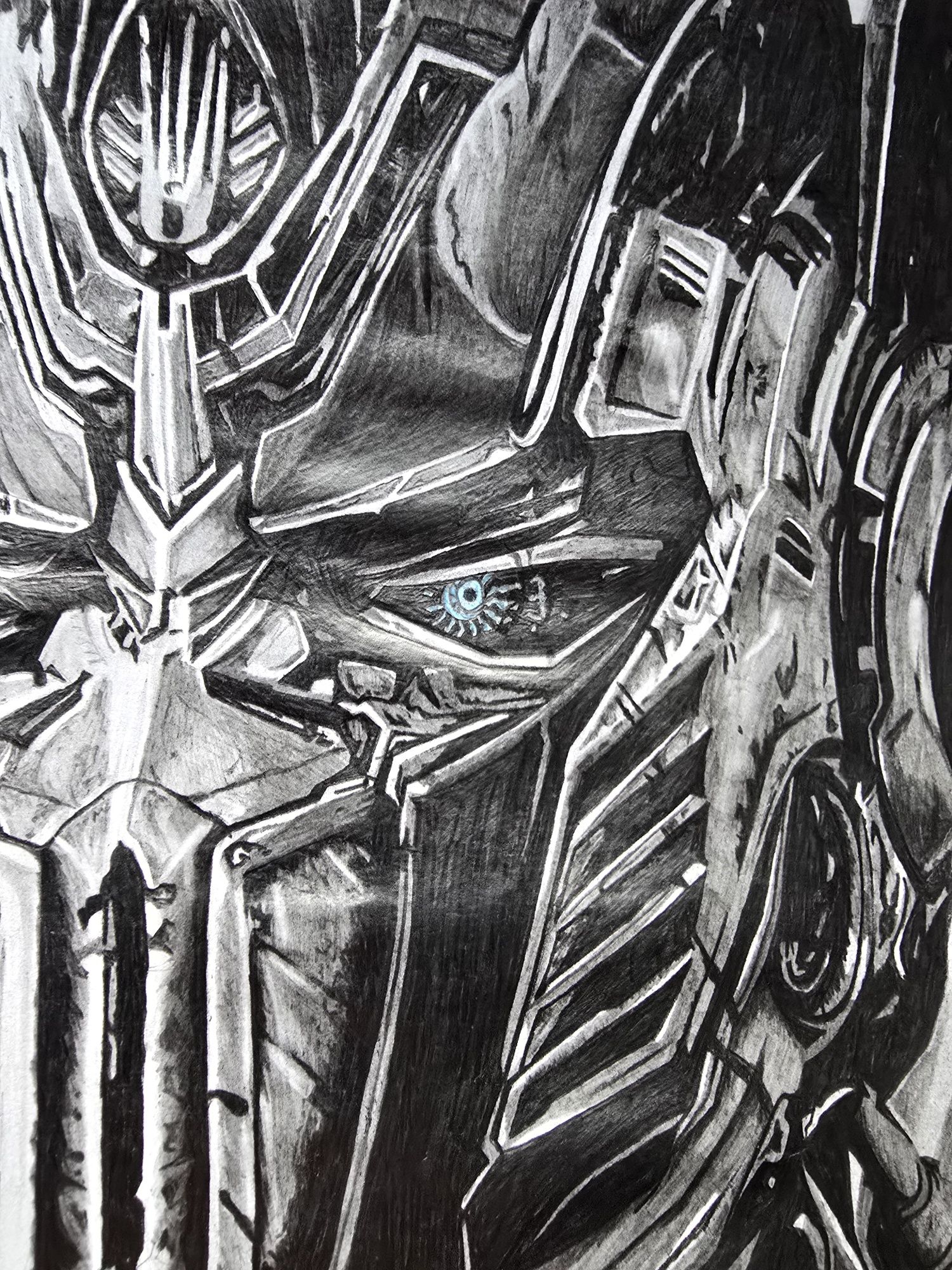 Transformers Optimus Prime Rysunek wykonany ołówkiem A4