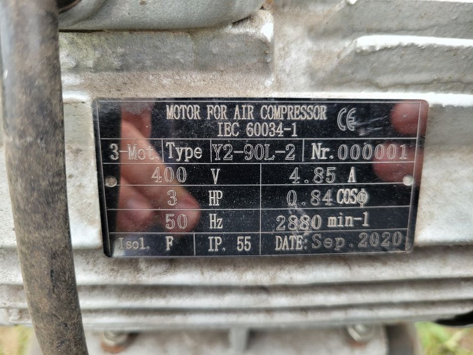 Kompresor sprężarka na powietrze kowal 150 l litrow siła 400v