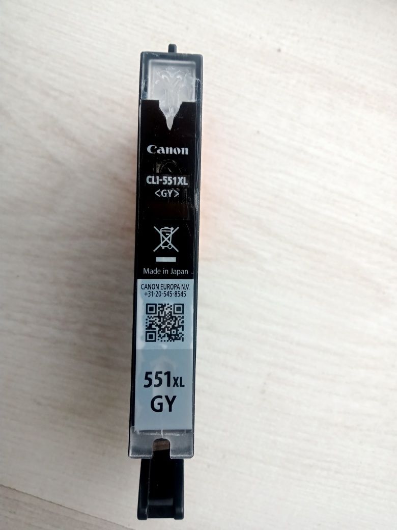 Огигінальний картридж Canon CLI-551 XL GY Black