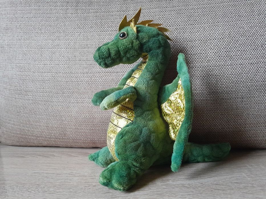 М'яка іграшка зелений дракон