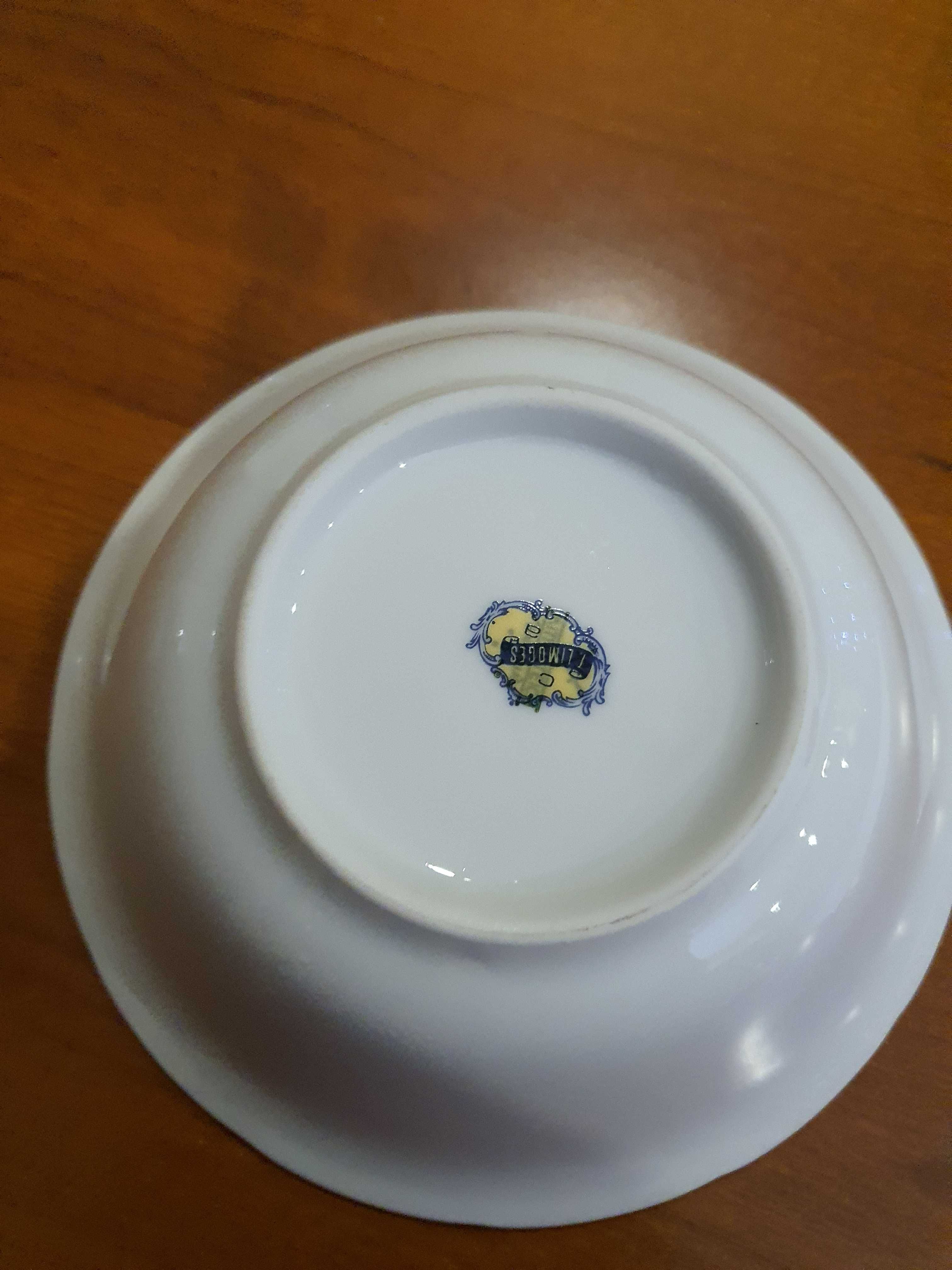 Taça pequena de porcelana Limoges