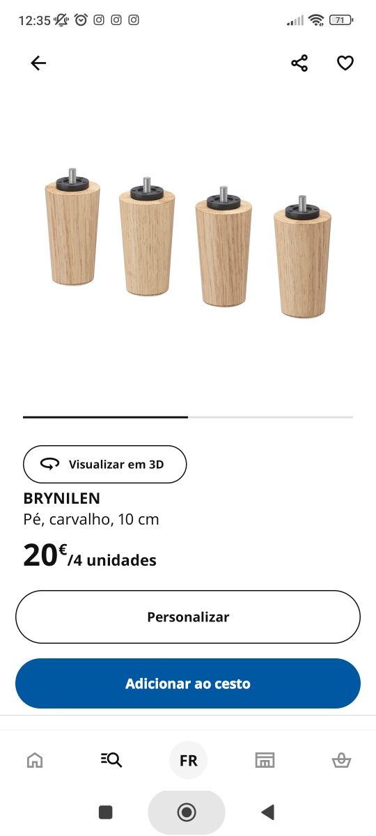 Vendo móvel kallax com pés