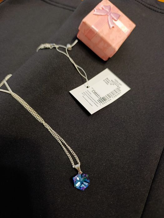 Підвіска Swarovski зі срібним ланцюжком 45 см.