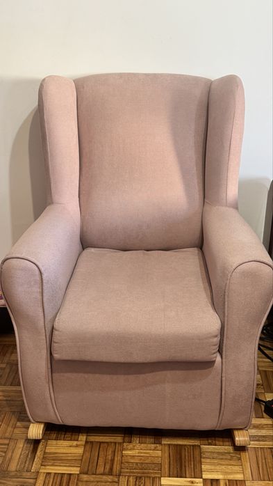 Poltrona de balanço - rosa