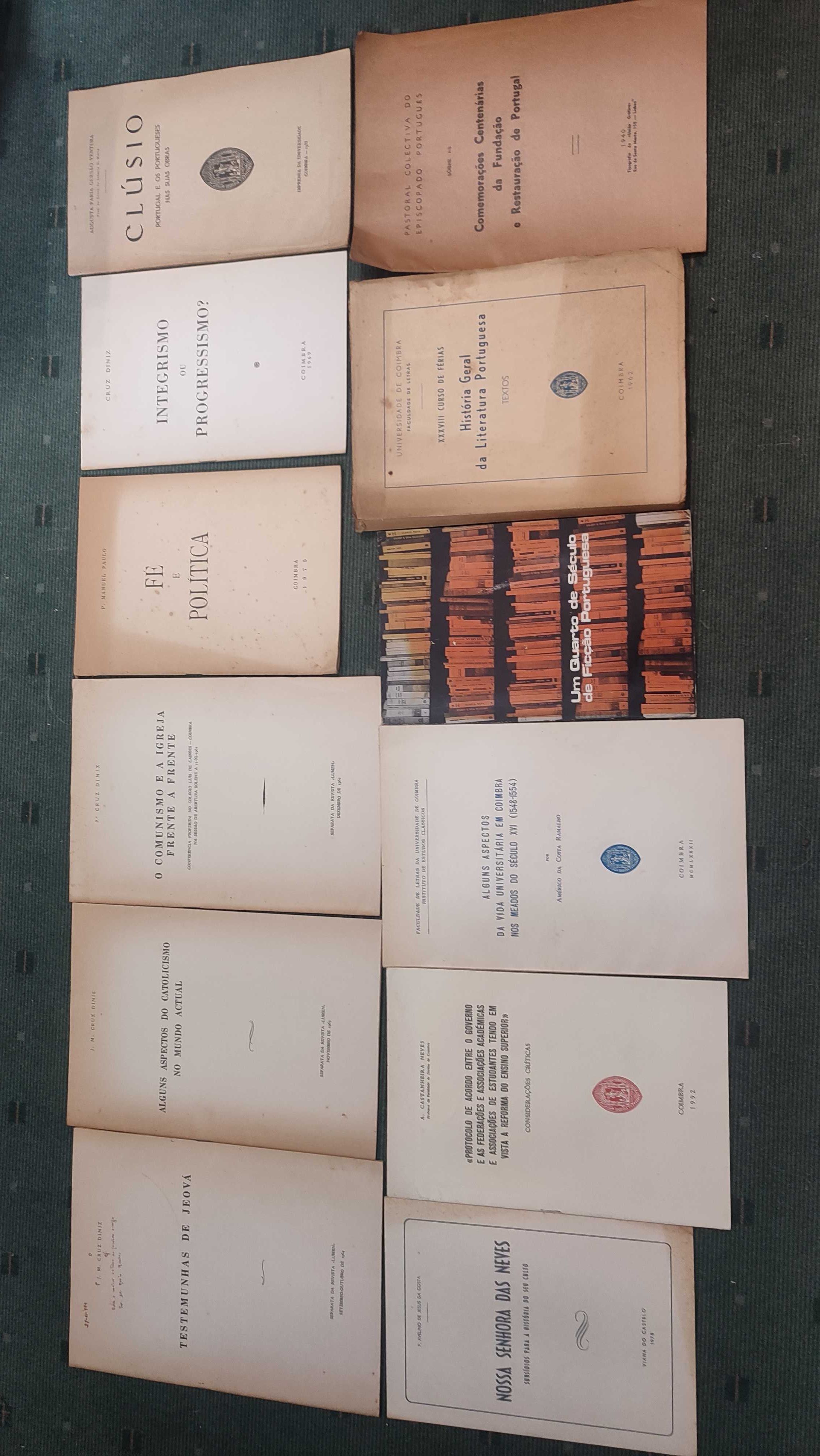Lote 95 Publicações Antigas Diversas, Históricas, Biográficas -Coimbra