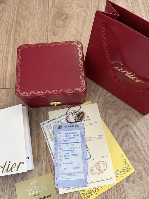 Коробка пакет документи упаковка під годинник Cartier