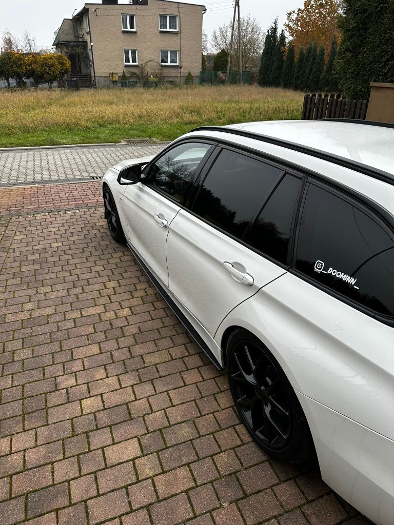 BMW F30 F31 Dokładki Progów Splittery Podproża Zwykłe Progi Czarny