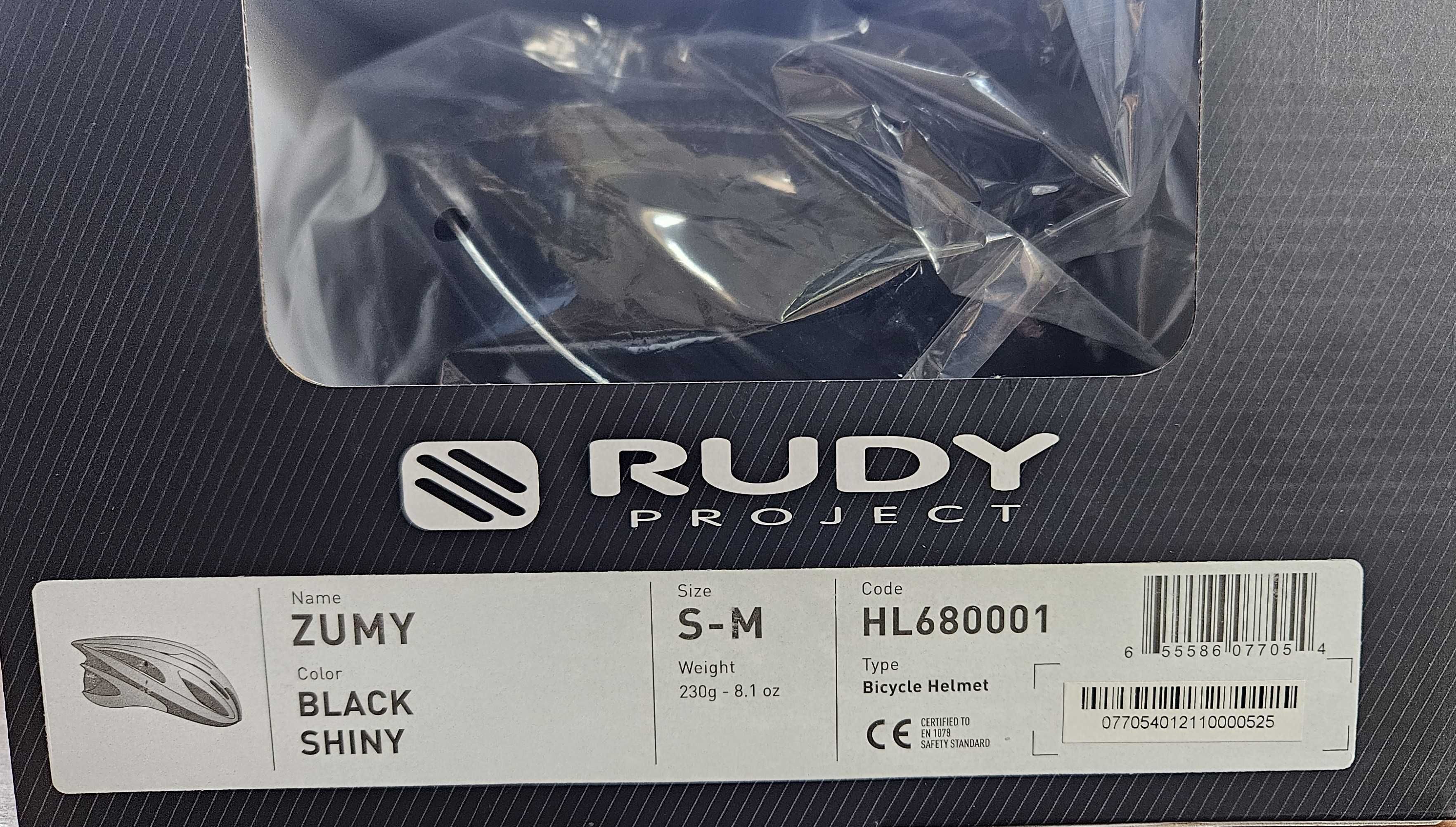 Kask Rudy Project ZUMY Black Shiny rozmiar S-M