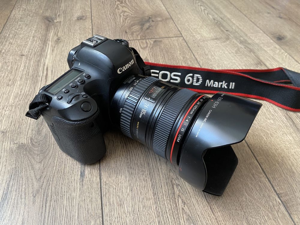 Canon 6D mark ll, професійна лінза 24-105L