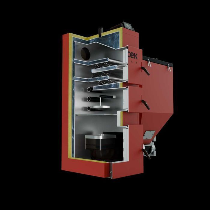 Kocioł węgiel pellet drewno piec Moceko PRO 35kW dotacje OD RĘKI ZUM
