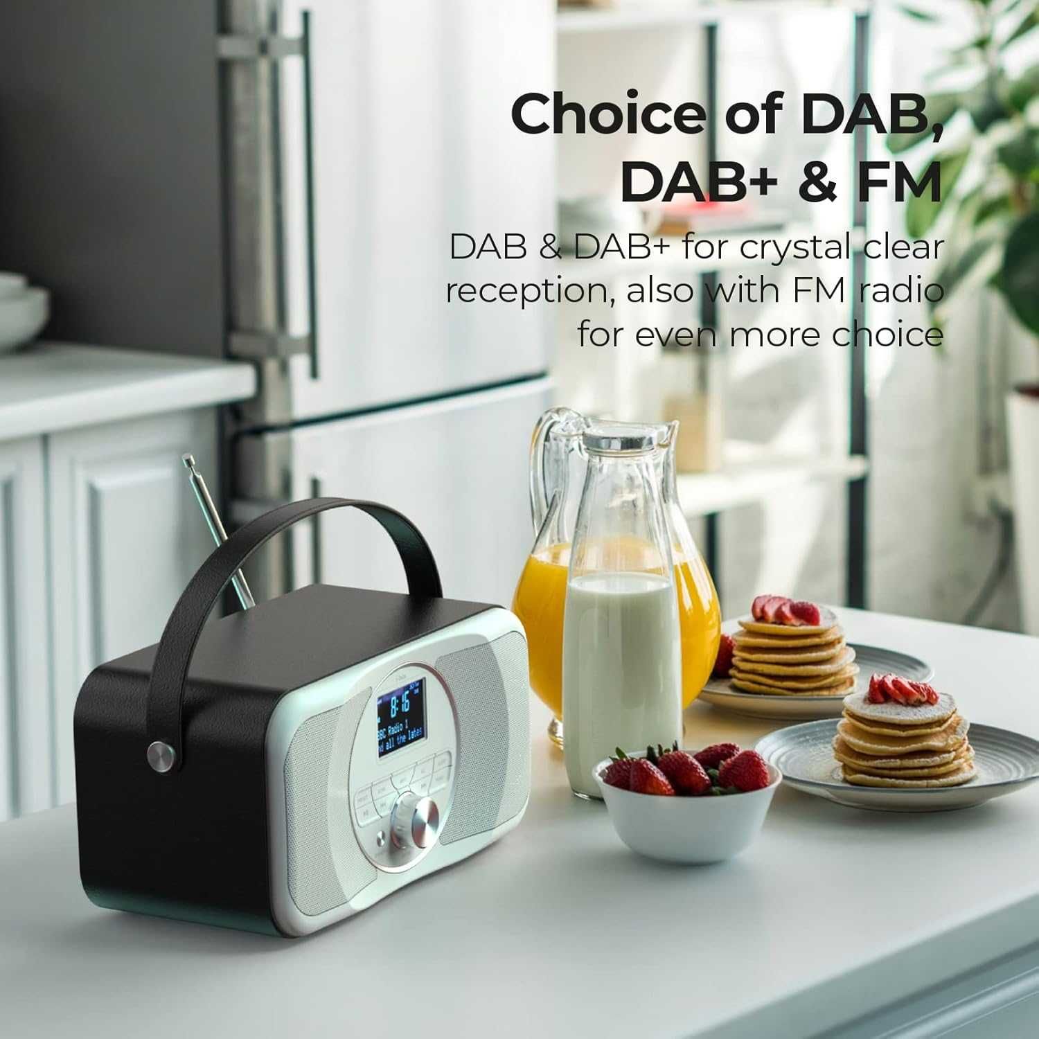 Radio DAB i-box Przenośne głośnik Bluetooth wyświetlacz LED