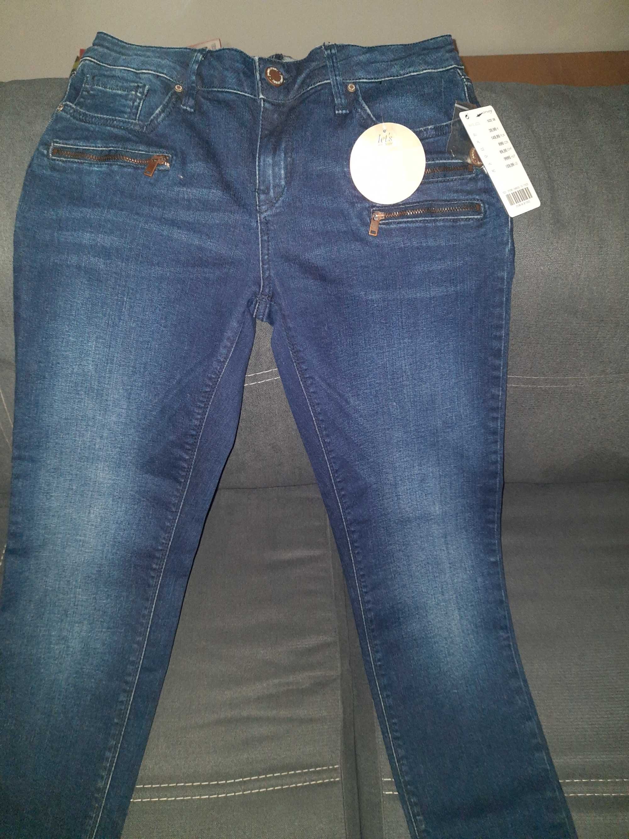 Spodnie jeansowe damskie nowe nieużywane Orsay 38 skinny
